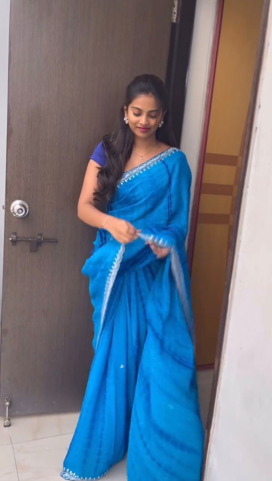 Chinnon Shibori Sequin Zari Saree