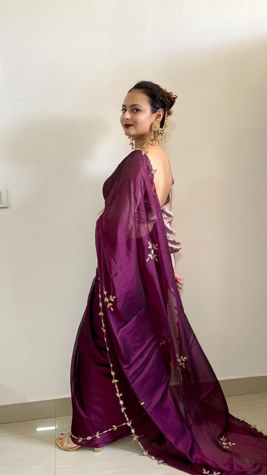 Premium Rangoli Silk Handwork Saree
