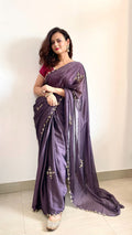 Premium Rangoli Silk Handwork Saree