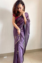 Premium Rangoli Silk Handwork Saree
