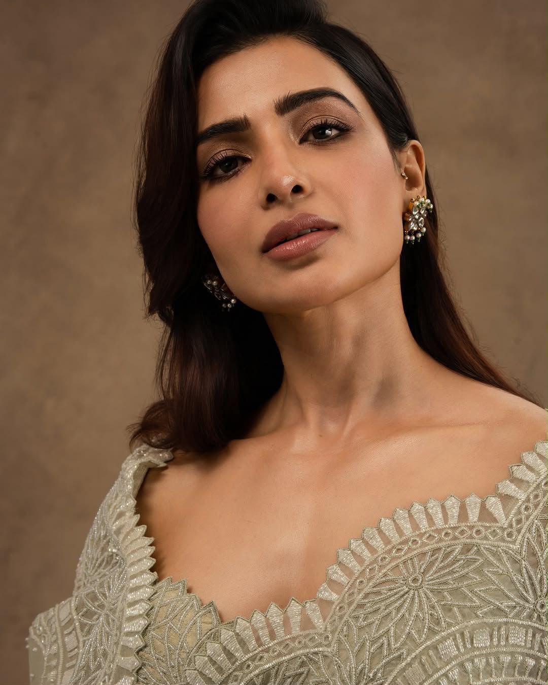 Samantha Premium Faux Georgette Saree