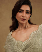 Samantha Premium Faux Georgette Saree