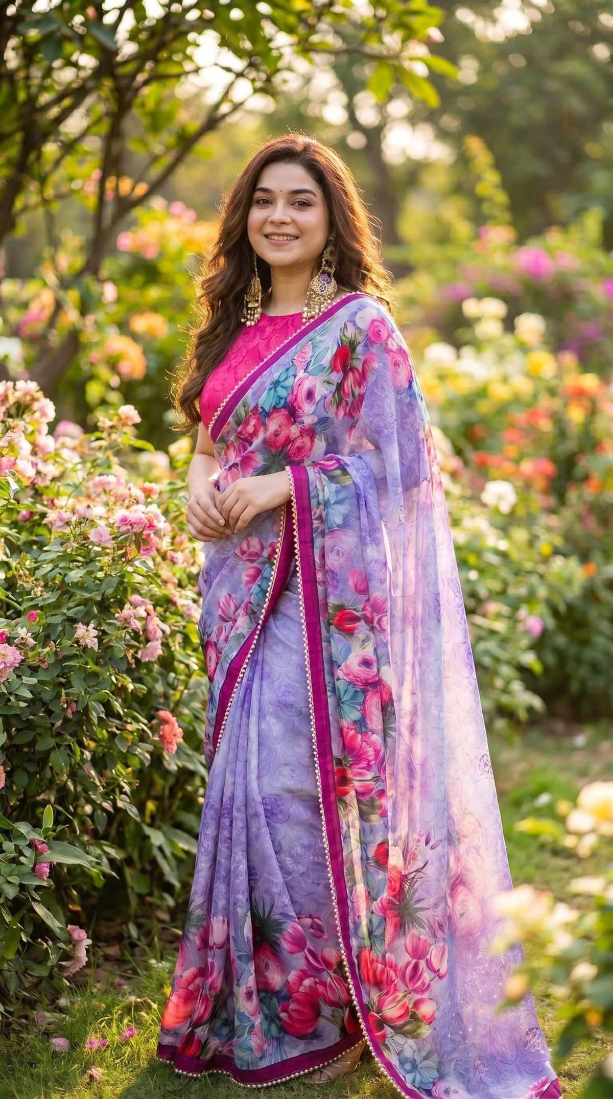 Soft Georgette Digital Print Saree