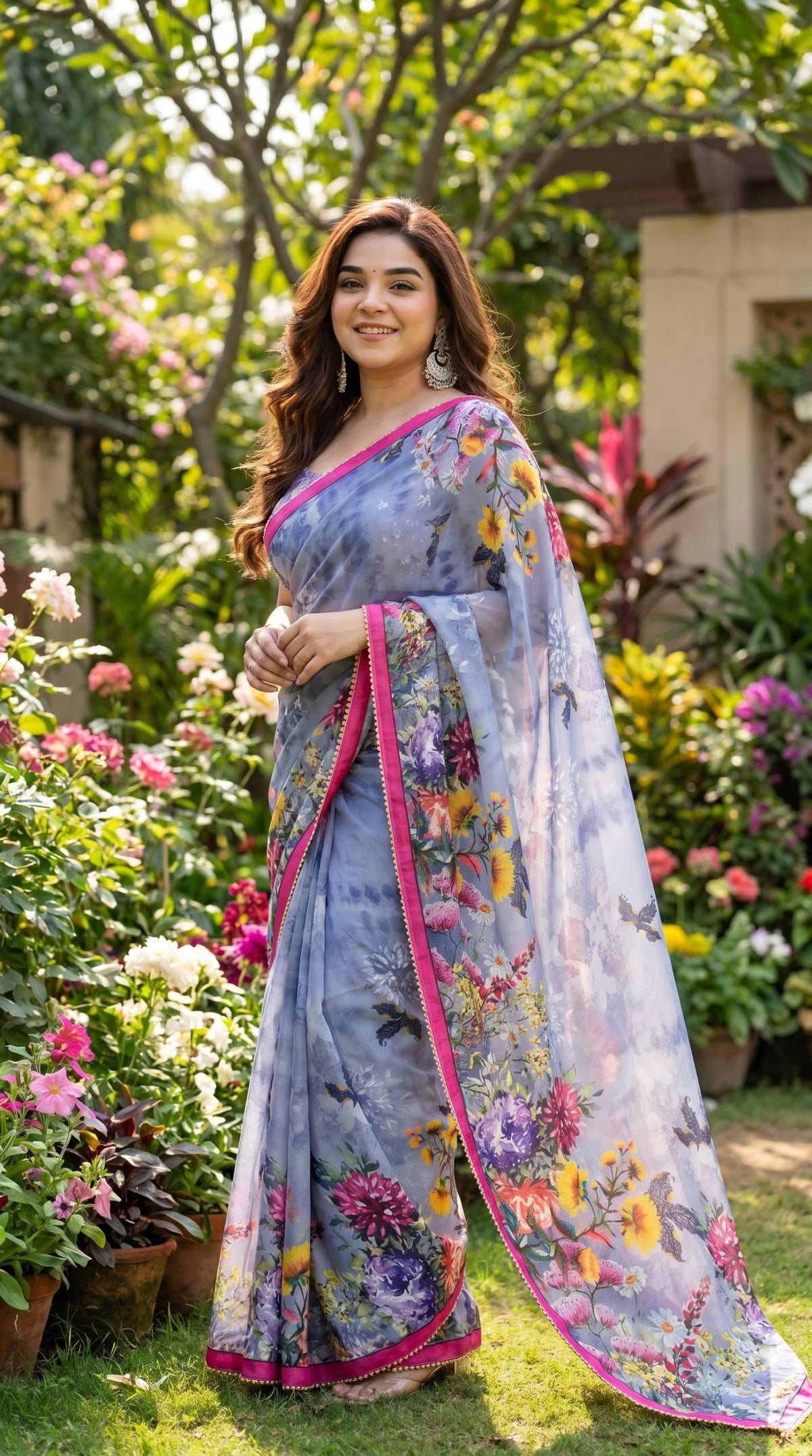 Soft Georgette Digital Print Saree