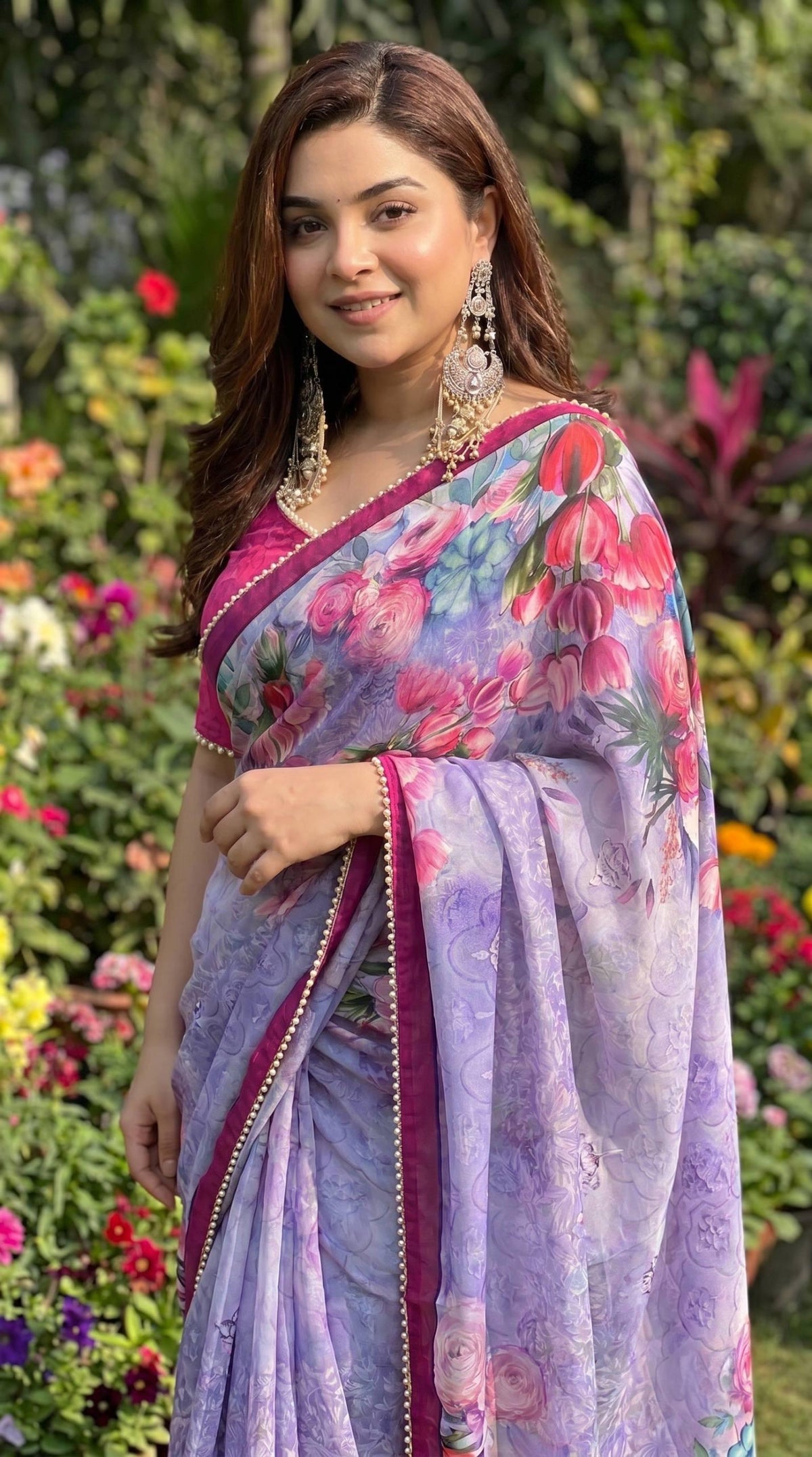 Soft Georgette Digital Print Saree