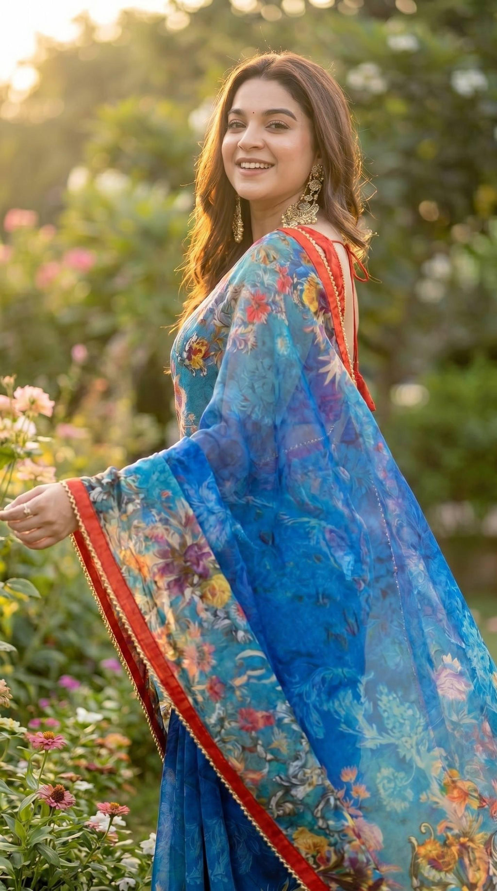 Soft Georgette Digital Print Saree