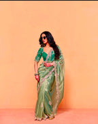 Sabyasachi Inspired Moss Chiffon Saree