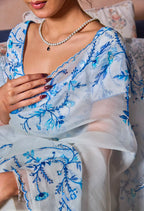 Handwork Tebby Silk Saree