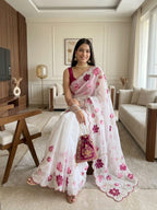 Tebby Silk Cutdana Saree
