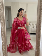Tebby Silk Cutdana Saree