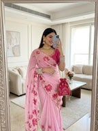 Tebby Silk Cutdana Saree