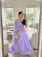 Tebby Silk Khatli Work Saree