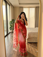 Chinnon Khatli Work Saree