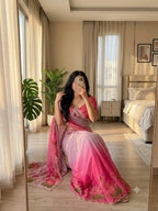 Chinnon Khatli Work Saree