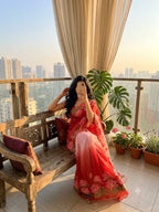Chinnon Khatli Work Saree