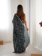 Designer Crunchy Silk Sequin Saree