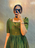 Vichitra Handwork Midi Dress