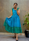 Muslin Cotton Digital Print Gown