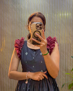 Muslin Cotton Digital Print Gown
