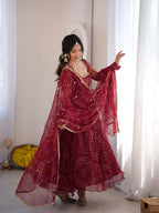 Faux Georgette Digital Print Suit Set