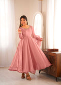 Doremon Crush Mirror Work Gown Set