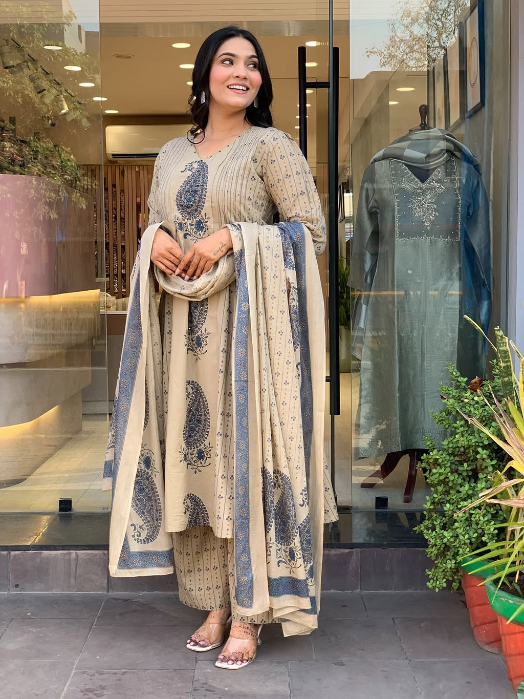 Morgan Silk Printed Kurti Set