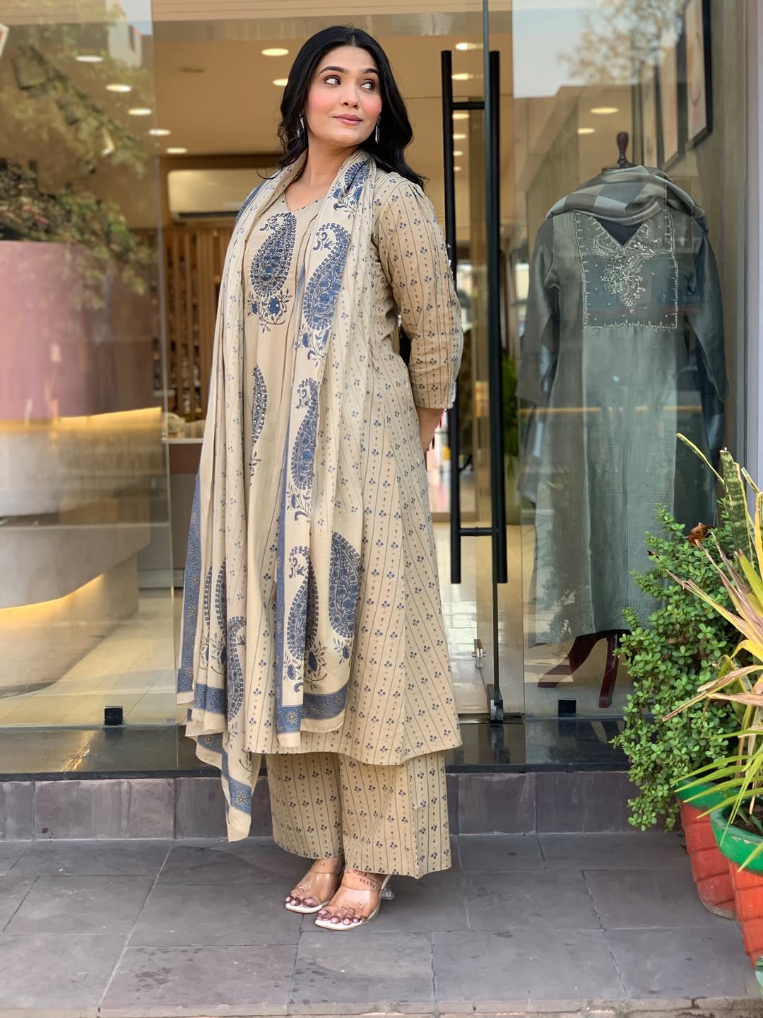 Morgan Silk Printed Kurti Set