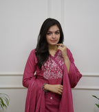 Aurelia Embroidered Cotton Suit Set
