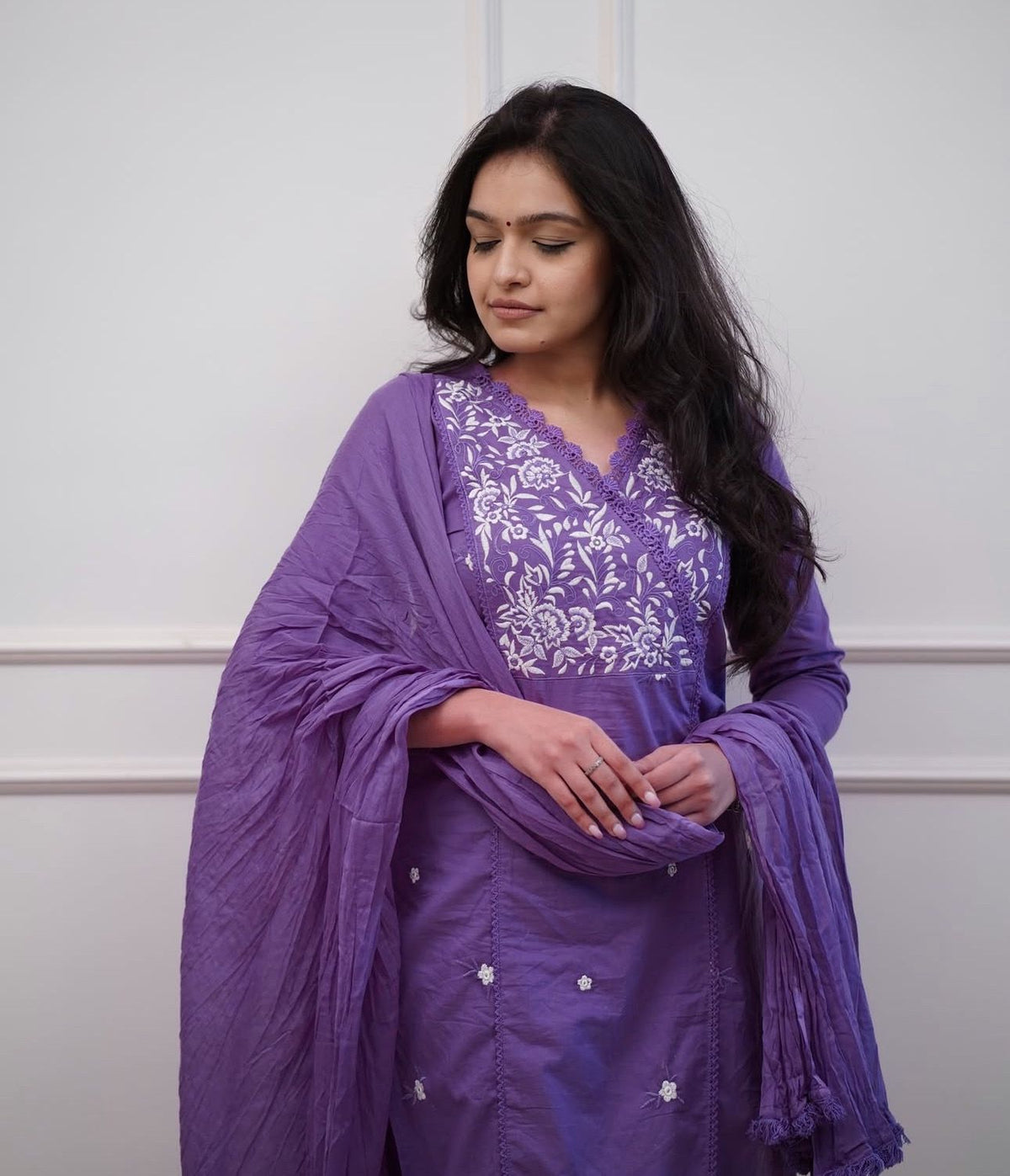 Aurelia Embroidered Cotton Suit Set