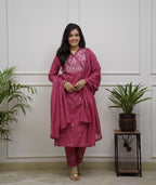 Aurelia Embroidered Cotton Suit Set