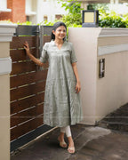 Roman Silk Embroidered Kurti