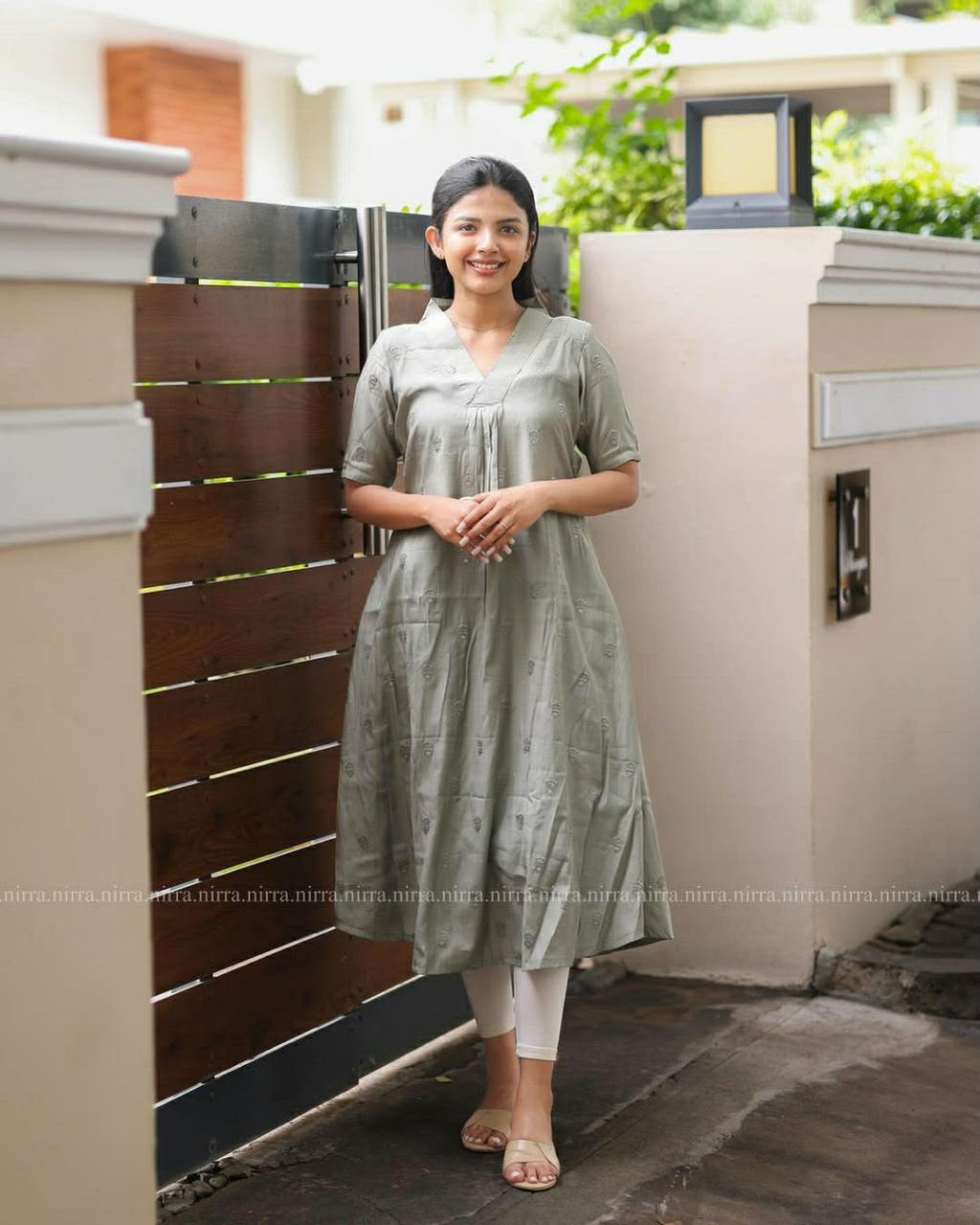 Roman Silk Embroidered Kurti