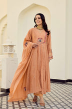 Chanderi Silk Embroidered Set