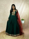 Vichitra Silk Traditional Gown