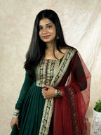 Vichitra Silk Traditional Gown