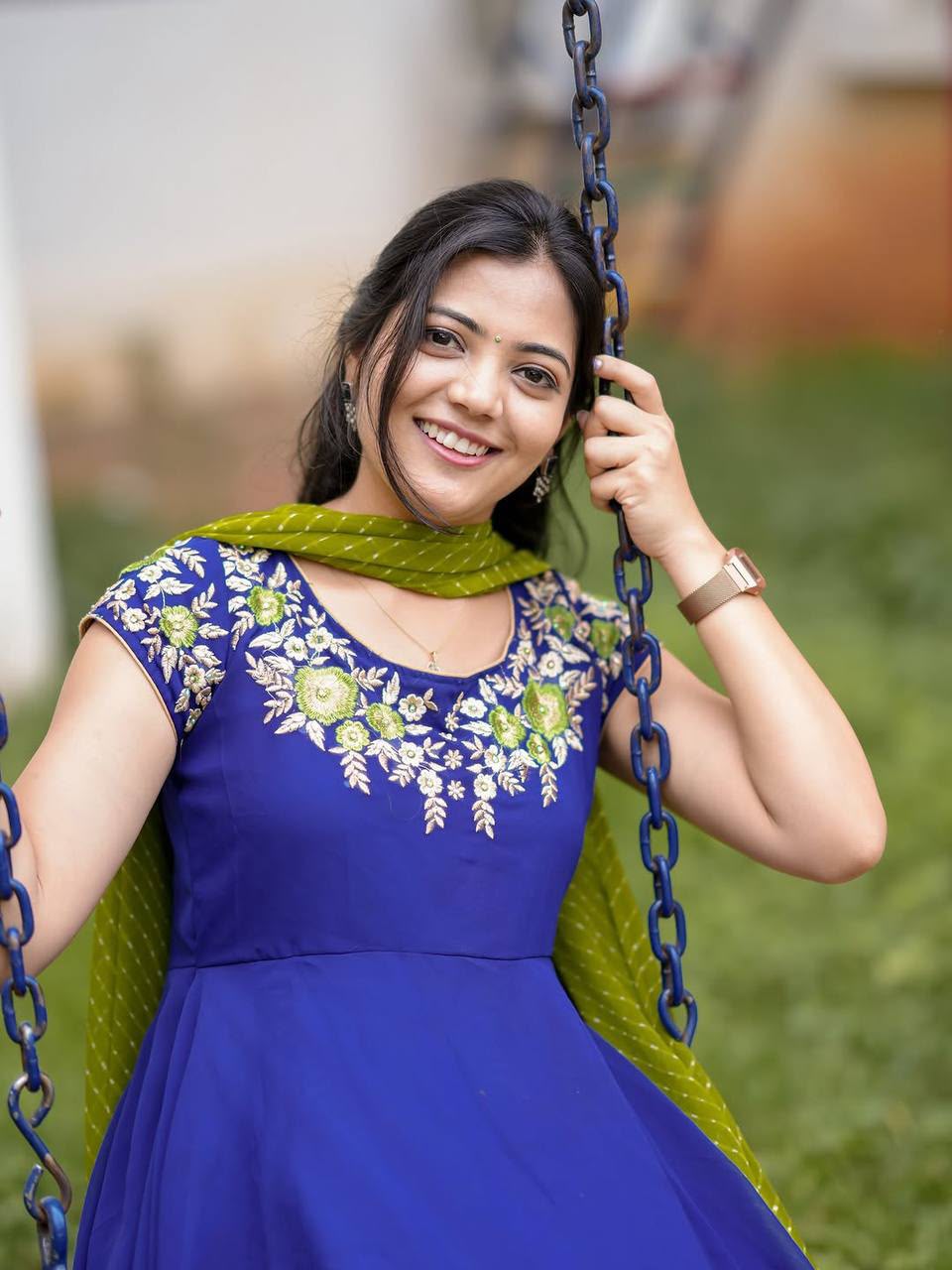 Mehfil Georgette Anarkali Set