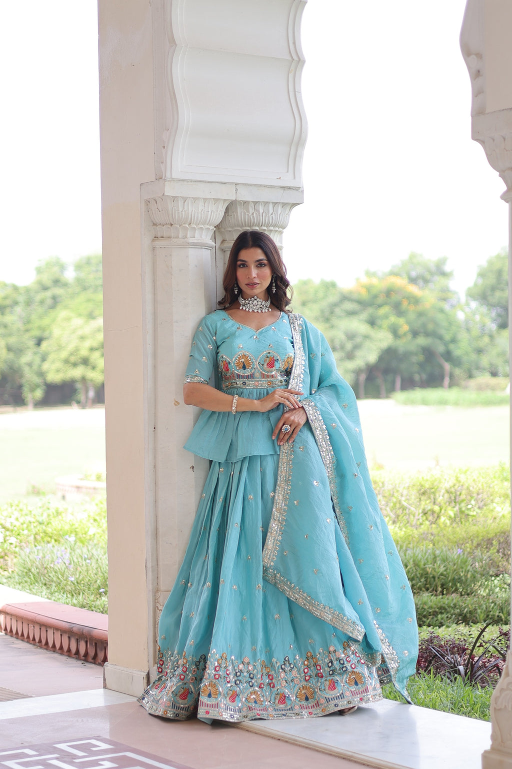 Zaria Designer Sequins Lehenga Set