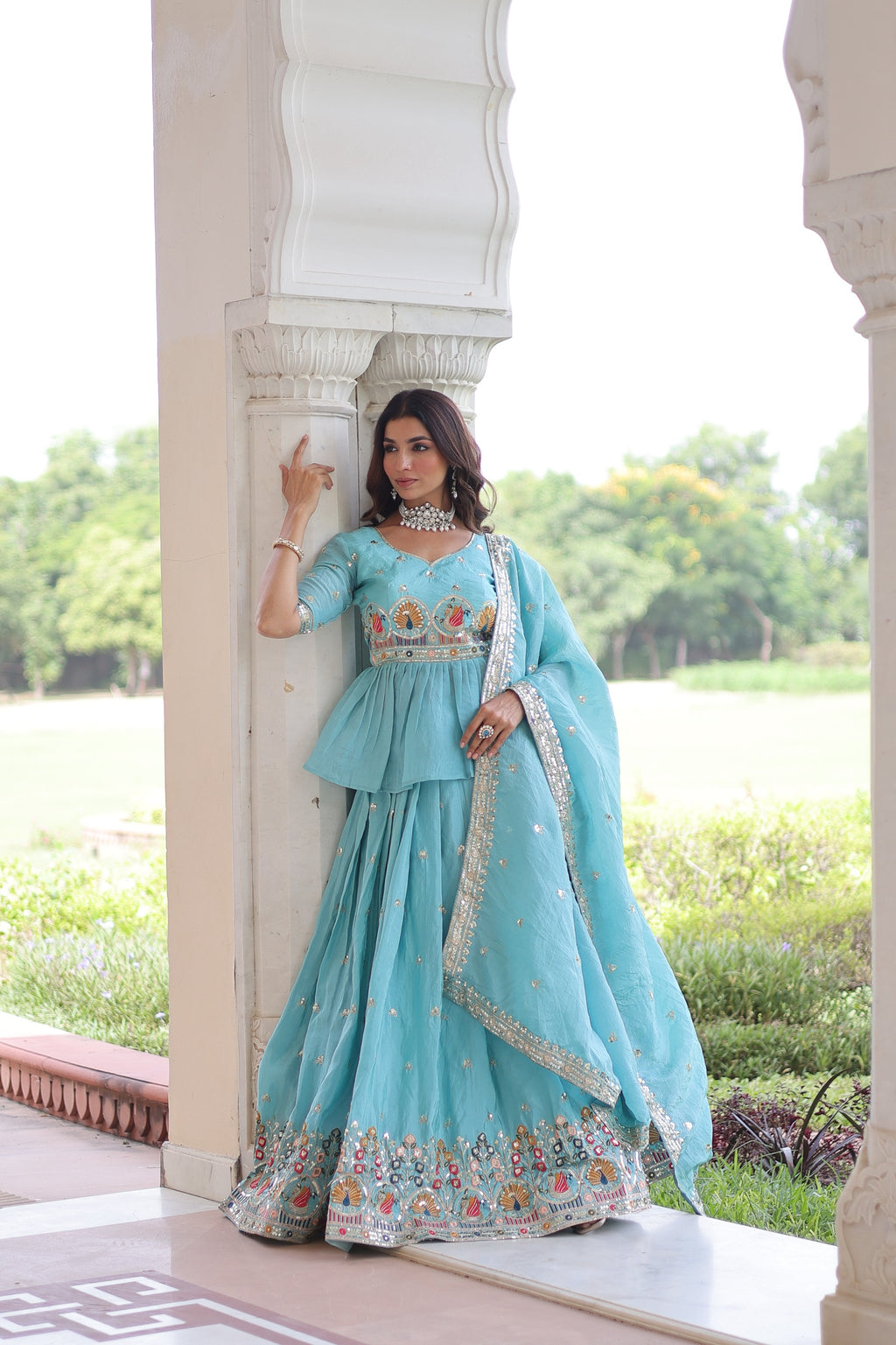 Zaria Designer Sequins Lehenga Set
