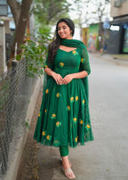 Tisha Vichitra Silk Anarkali Set