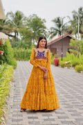 Navratri Mirror Work Gown