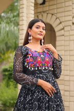 Navratri Mirror Work Gown