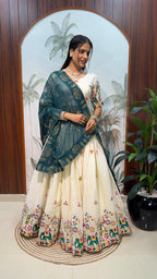 Premium Cotton Thread Work Lehenga