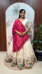 Premium Cotton Thread Work Lehenga