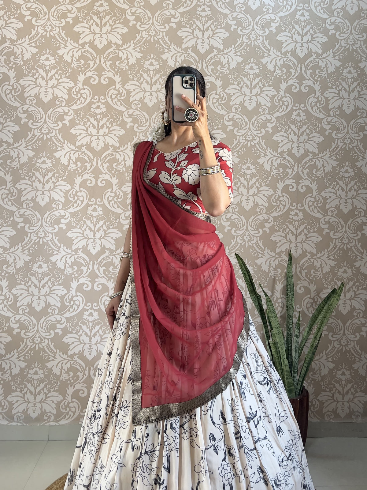 Kalamkari Printed Lehenga