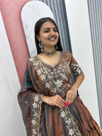 Glass Silk Embroidery Lehenga Choli