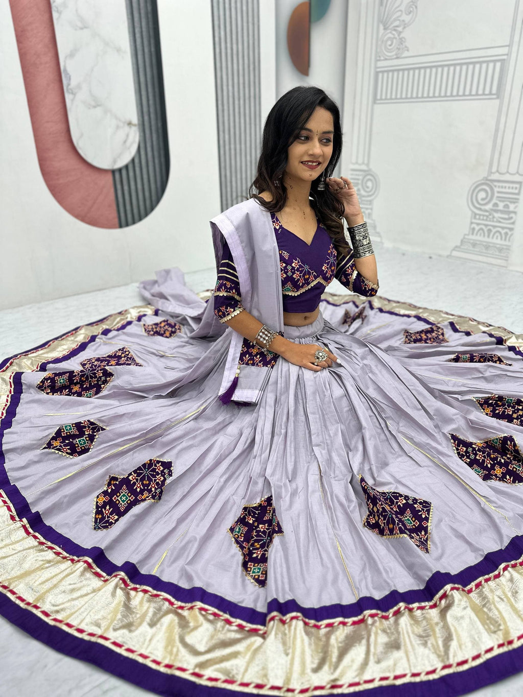 Pure Cotton 6 Meter Lehenga