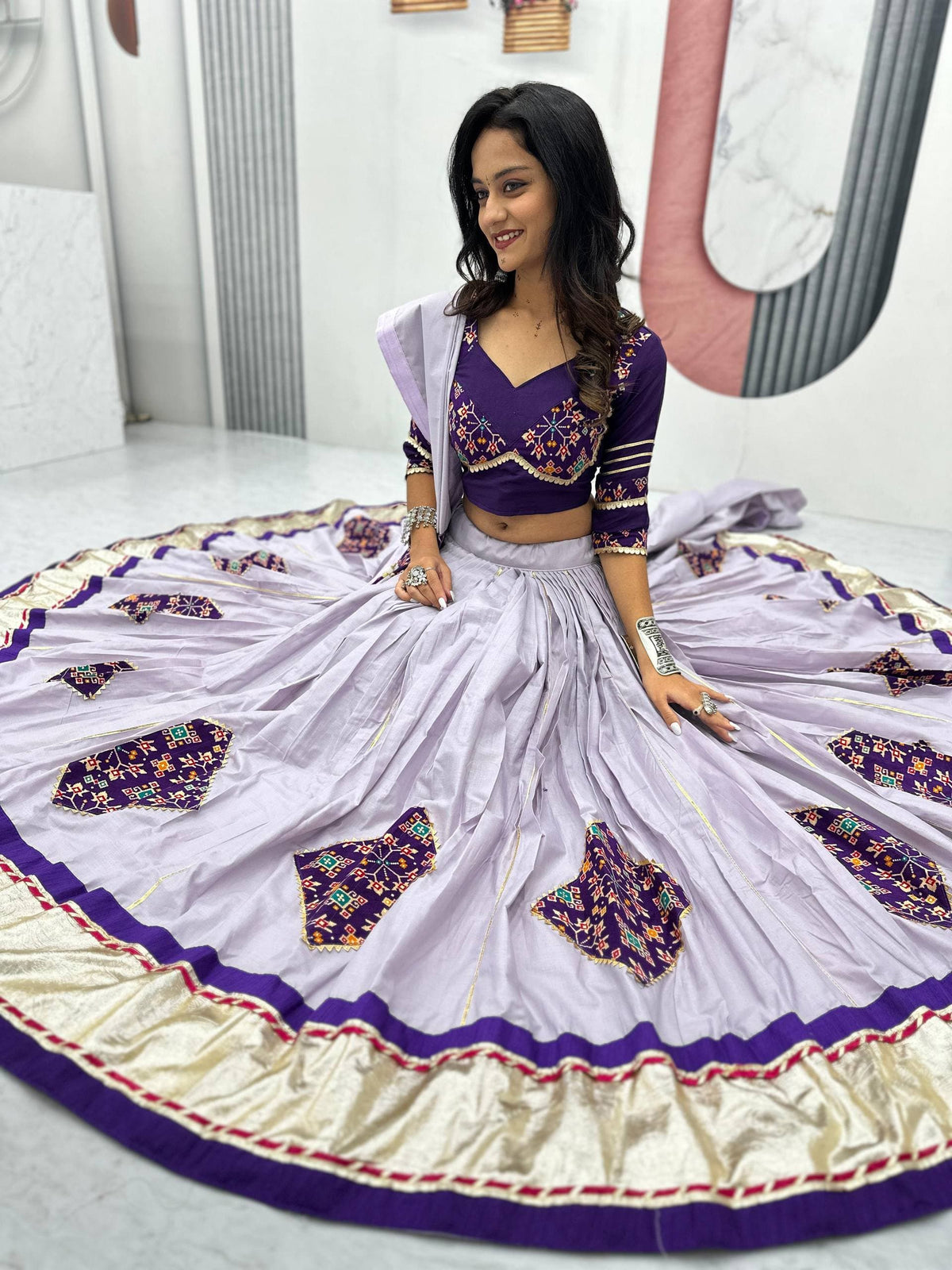 Pure Cotton 6 Meter Lehenga