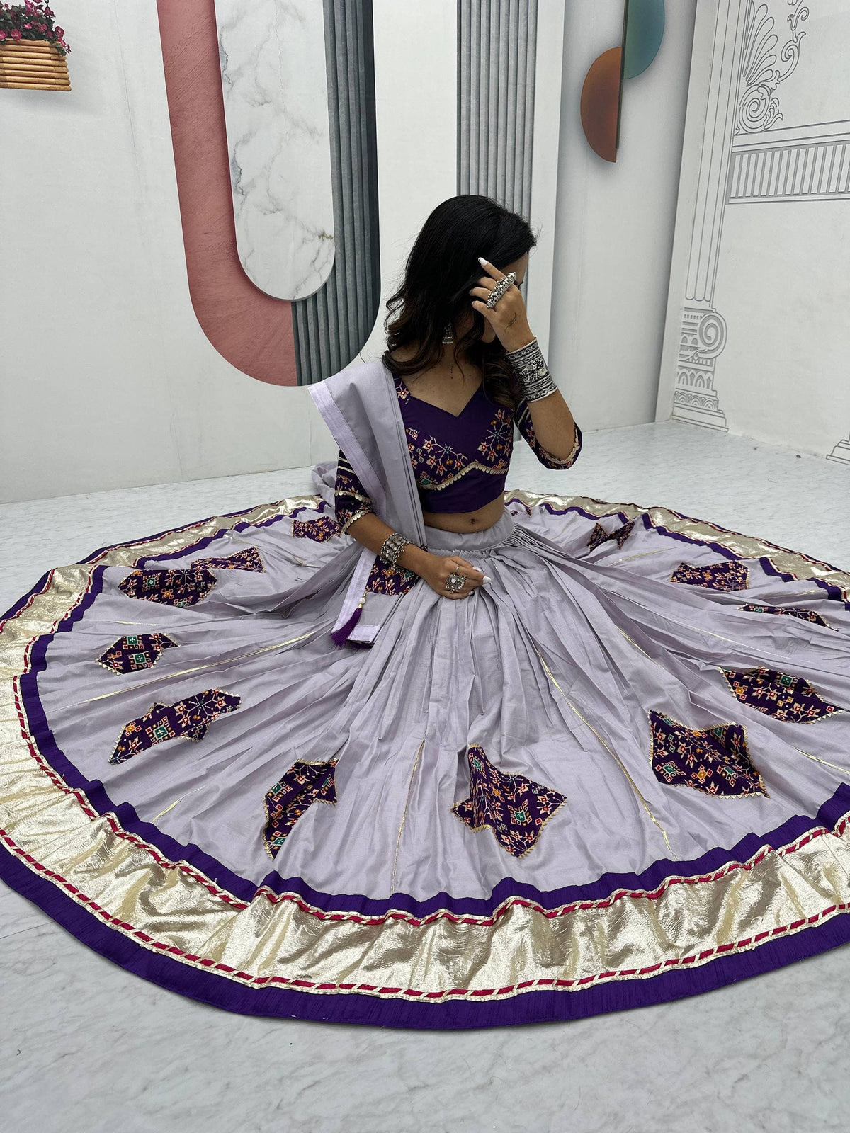 Pure Cotton 6 Meter Lehenga