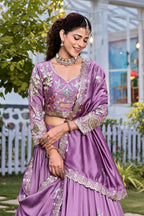 Vichitra Silk Wedding Lehenga