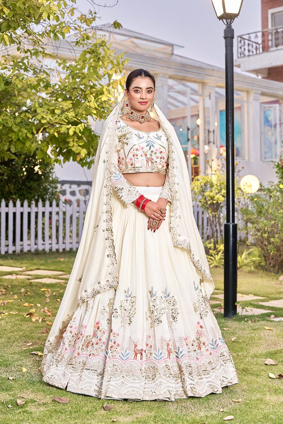 Vichitra Silk Wedding Lehenga